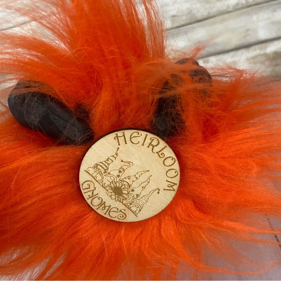 Highland Cow Coo Gnome Orange Fur Daisy Black White Purple Handmade Home Decor - Picture 5 of 12